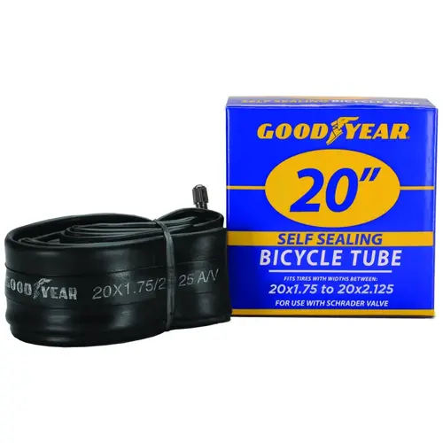 Bicycle Tube, Self-Sealing, For: 20 x 1-3/4 to 2-1/8 in W Bicycle Tires