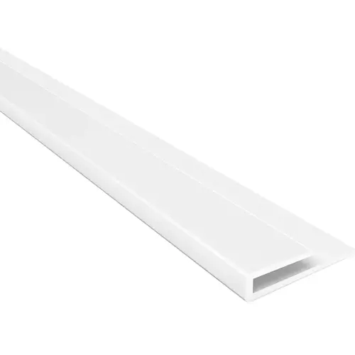 Fasade 92301 923-01 J-Trim, 18 in L, PVC, Matte, White