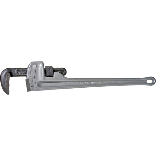 Superior Tool 4824 0 Pipe Wrench, 3 in Jaw, 24 in L, Straight Jaw, Aluminum, Epoxy-Coated