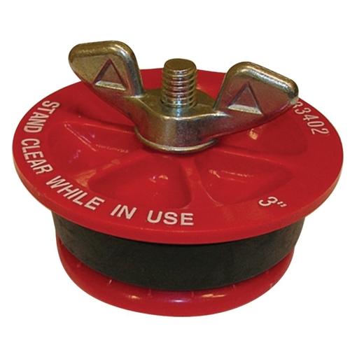 Test Plug, 3 in Connection, Plastic, Red