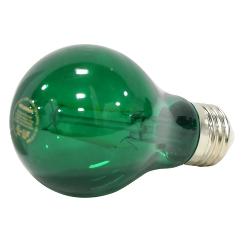 Ultra LED Bulb, General Purpose, A19 Lamp, E26 Lamp Base, Dimmable, Green, Colored Light