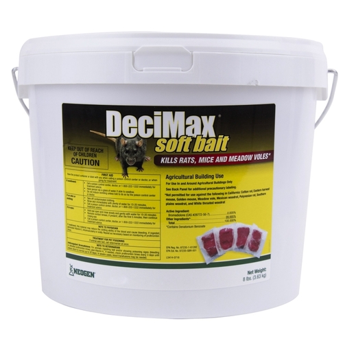 NEOGEN CORPORATION 116841 DeciMax Soft Bait Rodenticide, Paste, 8 lb Pail