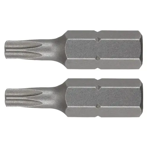 Irwin IWAF21TS202 Tamper-Resistant Insert Bit, T20 Drive, Torx Drive, 1/4 in Shank, Hex Shank, 1 in L - pack of 2