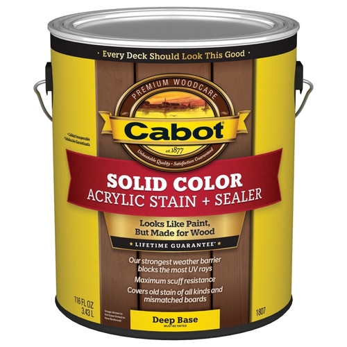 1800 Series 140.000.007 Decking Stain, Low-Luster, Liquid, 1 gal, Can