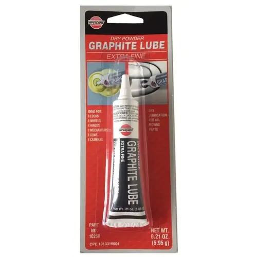 Dry Graphite Lubricant, 0.21 oz Tube, Powder Gray