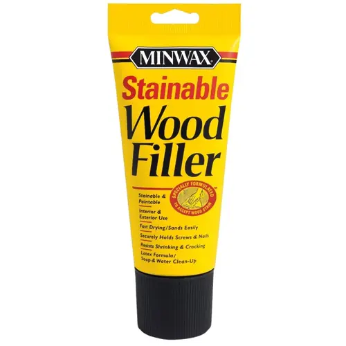 000 Wood Filler, Solid, Natural, 6 oz Tube