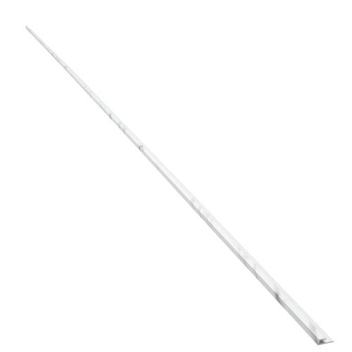 PALISADE 19010 J-Trim, 94 in L, 0.93 in W, Vinyl, Carrara Marble, Adhesive Installation - pack of 5