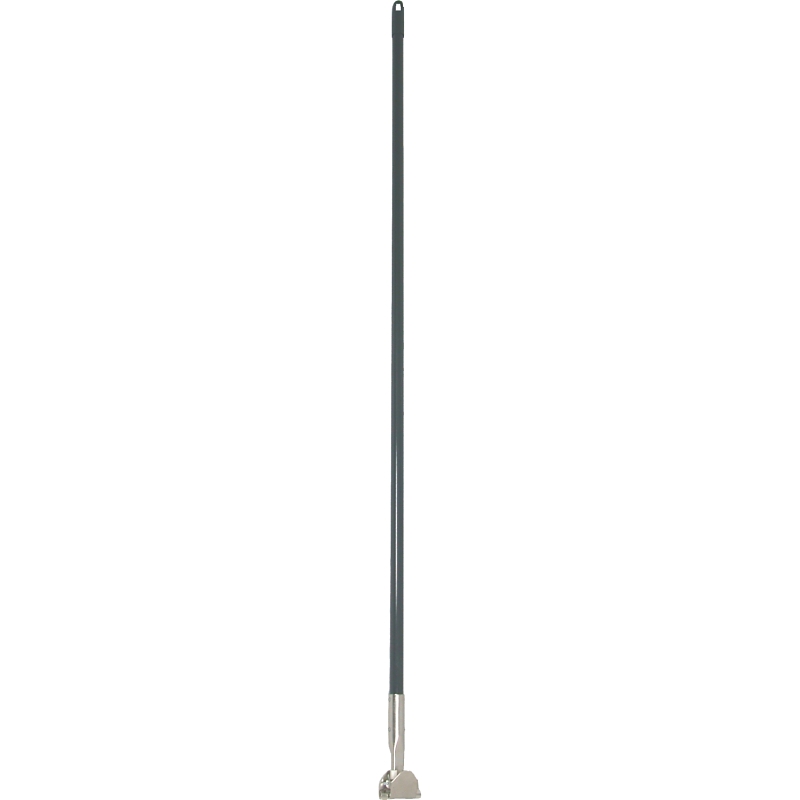 BIRDWELL 519-12 519-4 Mop Handle, 15/16 in Dia, 60 in L, Snap On, Metal/Plastic/Vinyl, Black