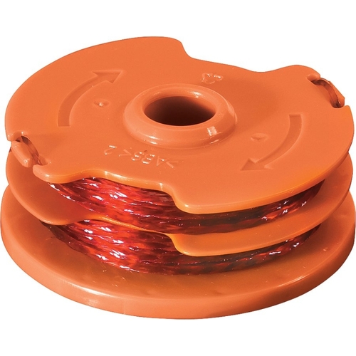 Worx WA0007 Trimmer Spool, 0.065 in Dia, 16 ft L, Synthetic Co-Polymer Nylon Resin, Red