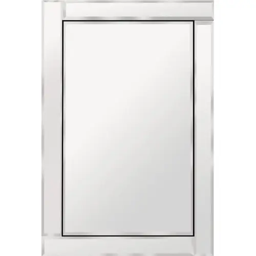 Brazing Frameless Fashion Mirror, 31 in W, 24 in H