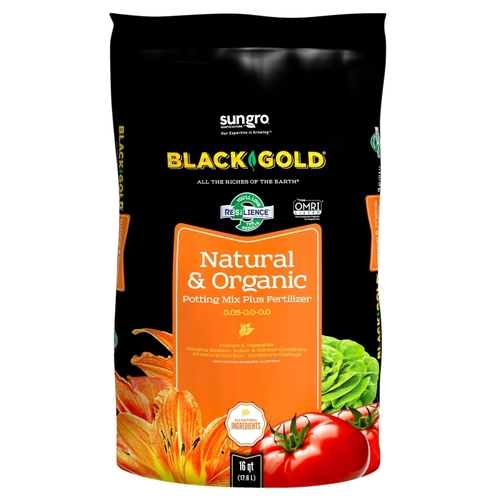 BLACK GOLD Potting Mix, Granular, Brown/Earthy, 120 Bag