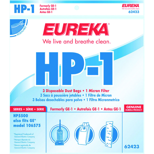 EUREKA MANUFACTURING 62423 Vacuum Cleaner Bag - pack of 3