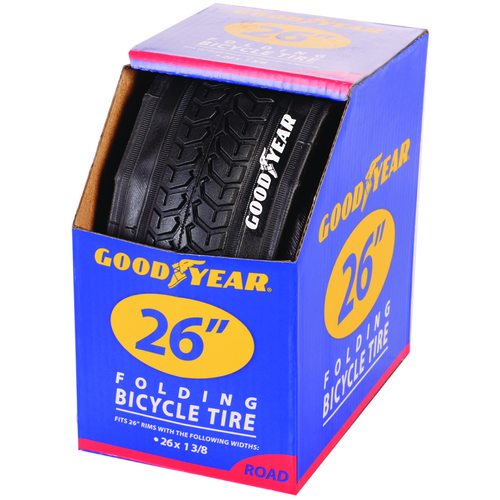 91062 Road Tire, Folding, Black, For: 26 x 1-3/8 in Rim - pack of 2