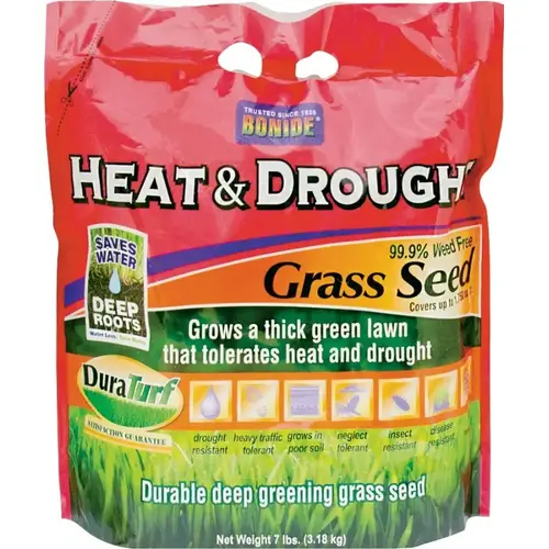 Heat and Drought Grass Seed, 7 lb Bag