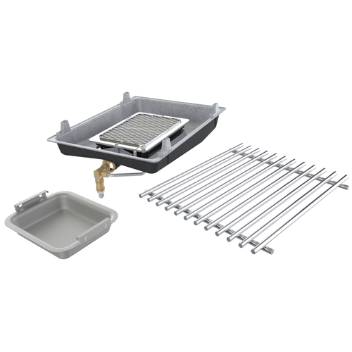 Broil King 18674 Infrared Side Burner Kit, Stainless Steel, For: Imperial, Regal, Baron Series Gas Grills