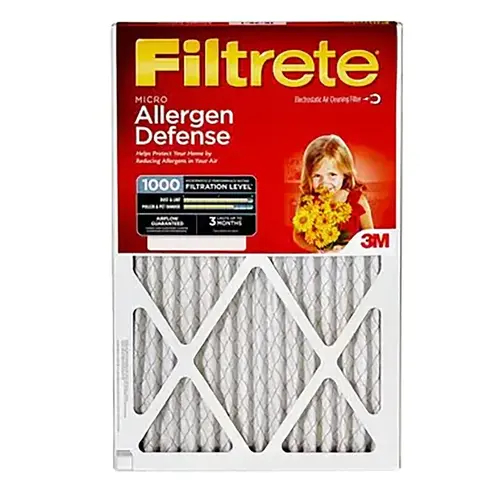 20 In. x 20 In. x 1 In. 1000/1085 MPR Allergen Defense Furnace Filter, MERV 11