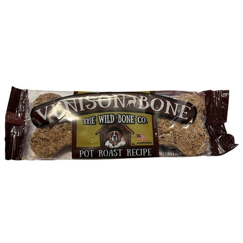 THE WILD BONE CO 1842 Pot Roast Dog Biscuit, Venison Flavor, 1 oz