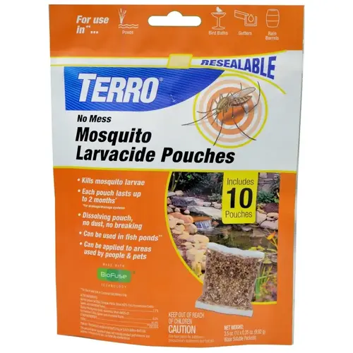 No Mess Ready To Use Pouch Mosquito Larvacide Killer (10-Pack)