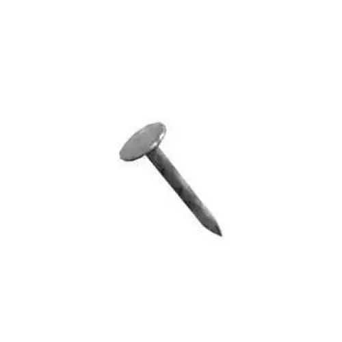 0 Hand Drive Roofing Nail, 2-1/2 in L, Flat Head, 11 ga Gauge, Steel Electro-Galvanized