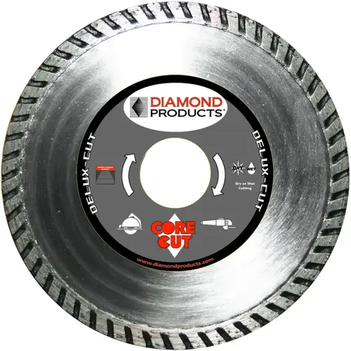 Diamond 21205 Circular Blade, 12 in Dia, 1 in Arbor, Diamond Cutting Edge