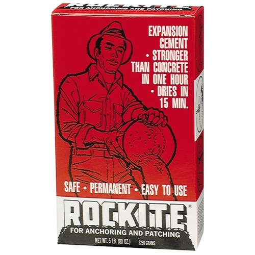 Rockite 10005-XCP4 Expansion Cement, Powder, White, 1 hr Curing, 5 lb Box - pack of 4