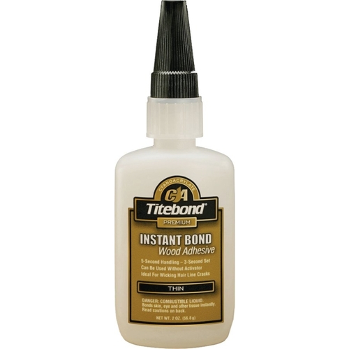 Titebond 6201 Wood Glue, Clear, 2 oz Bottle