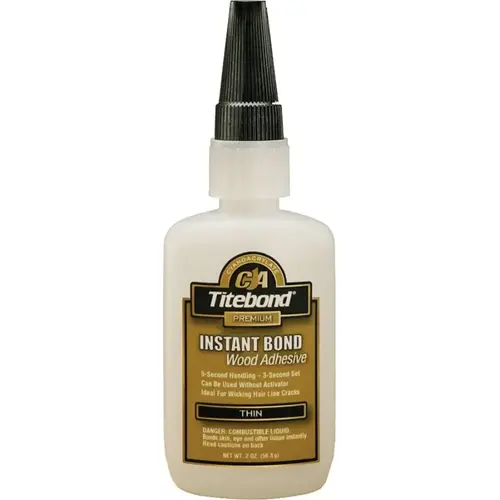 2 Oz. Instant Bond Thin Viscosity CA Wood Glue Clear