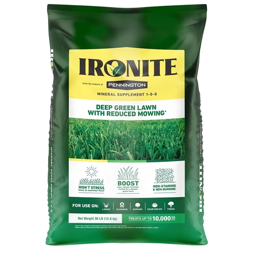 100524179 Lawn Fertilizer, 30 lb Bag, Granular, 1-0-1 N-P-K Ratio