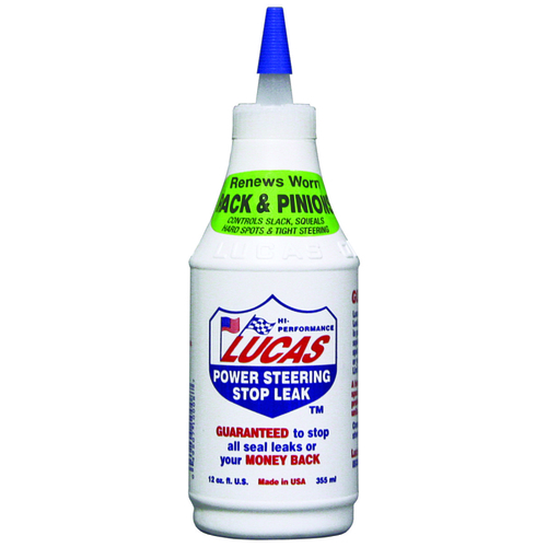 Lucas Oil Products 10008 Power Steering Fluid Light Red, 12 oz Bottle