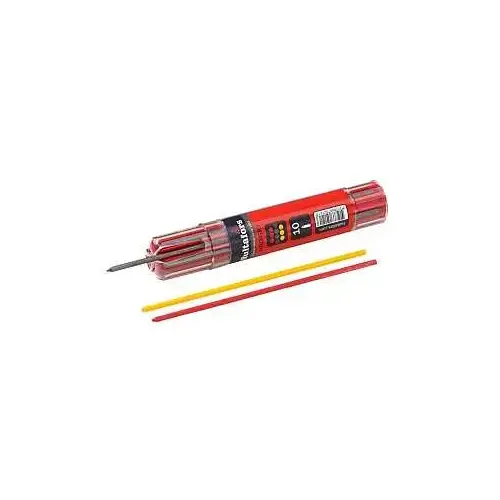 HULTAFORS 650120 Carpenter Pencil Refill with Smart Container, Graphite, Red & Yellow (10-Piece)