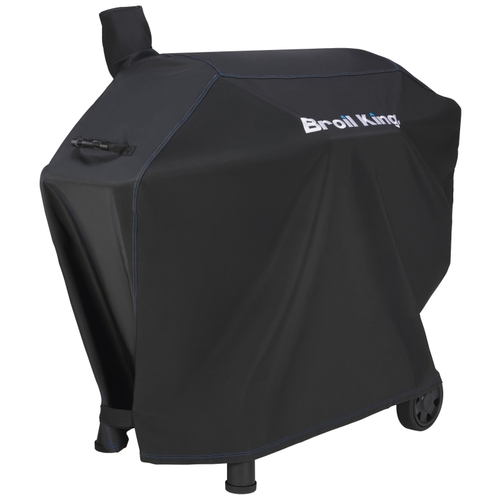 Broil King 67069 Premium Grill Cover, 61 in W, 24 in D, 45 in H, Polyester Fabric/PVC, Black