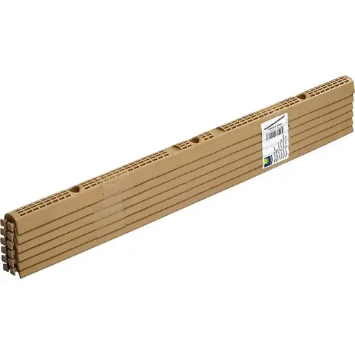Suntuf 92772 Closure Strip, Plastic, Brown - pack of 6