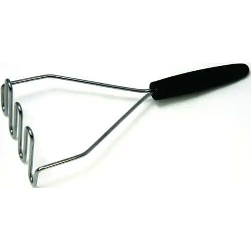 Potato Masher, Stainless Steel Head, Black Handle