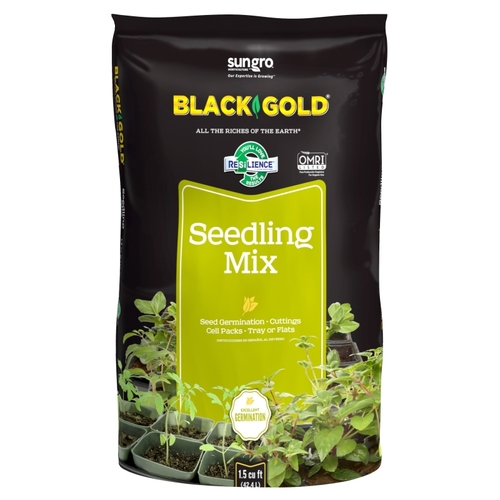 SUN GRO HORTICULTURE 1411002.CFL001.5P BLACK GOLD Seedling Mix, 1-1/2 cu-ft Bag