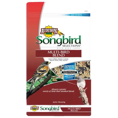 Songbird Selections Wild Bird Food, Multi-Bird Blend, 15 lb