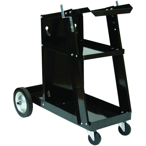 Portable Welding Cart with Cylinder Rack, 90 lb, 3-Shelf, 11-1/2 in OAW, 27-1/2 in OAH