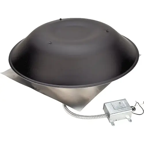 ol Standard Power Vent, 120 V, Aluminum, Black