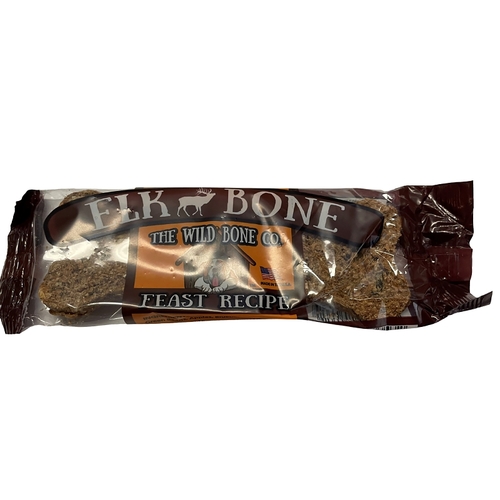 THE WILD BONE CO 1822-XCP24 Feast Dog Biscuit, Jerky, Elk Flavor, 1 oz - pack of 24