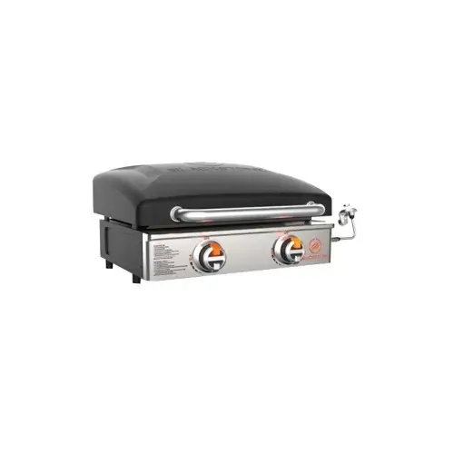 Blackstone 1813 Original Griddle, 24,000 BTU, Propane, 2-Burner, 361 sq-in Primary Cooking Surface, Steel Body Black