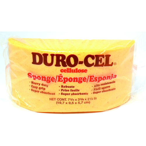 Duro-Cel 3085 0 Turtleback Sponge, 7-3/4 in L, 3-3/4 in W, 2-1/8 in Thick, Cellulose