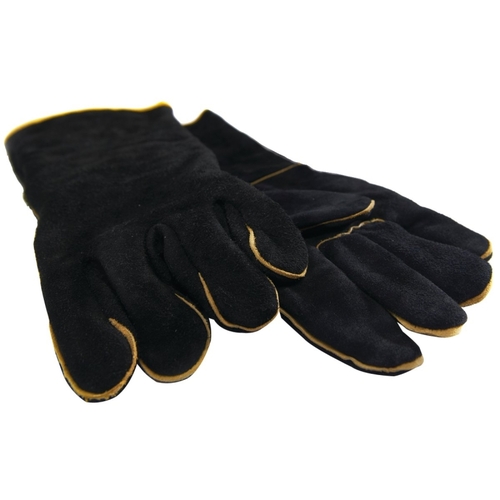 BBQ Gloves, #1, Leather, Black