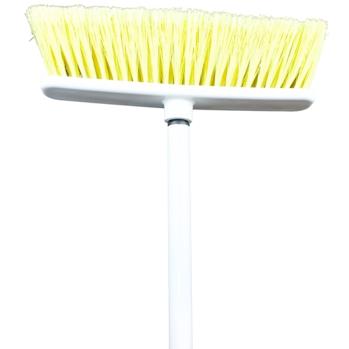 Chickasaw 34055 Household Broom, 10 in Sweep Face, Fiber Bristle, Yellow Bristle, Metal Handle