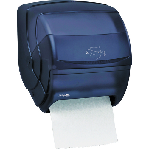 NORTH AMERICAN PAPER T850TBK Towel Dispenser, 8-1/4 in W Roll, 8-1/2 in Dia Roll, Plastic Black Pearl