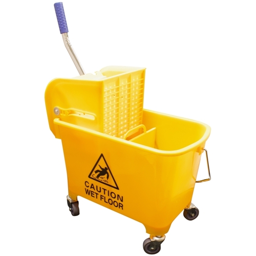 ZEPHYR INDUSTRIES 45120 Small Mop Bucket Combo with Side Press Wringer, 20 L Capacity