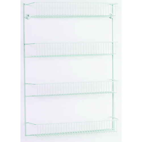 ClosetMaid 8033 RACK 4-TIER DOOR/WALL EPXY WHT