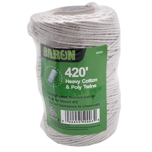 Baron 50003 Twine, 420 ft L, Cotton