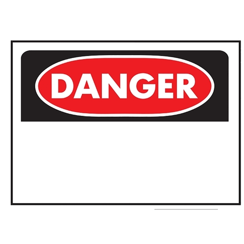 SIGN SAFETY DANGER 10INX14IN - pack of 5