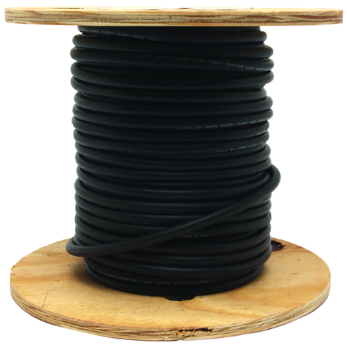 Welding Cable, 4 AWG Cable, 125 ft L, EPDM Rubber Insulation