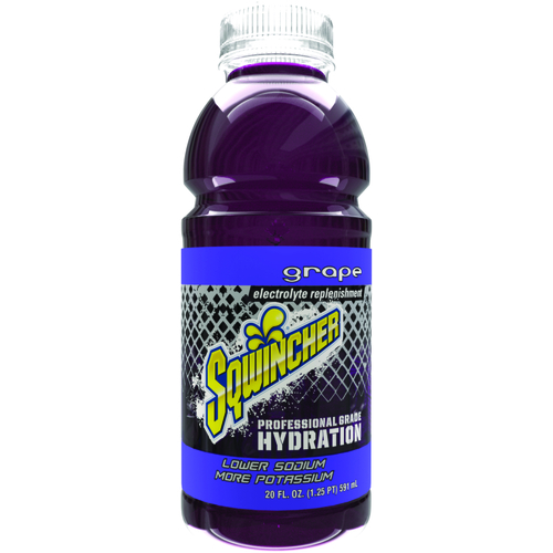 X375-MB600 Ready-to-Drink Hydration, Liquid, Grape Flavor, 20 oz Bottle