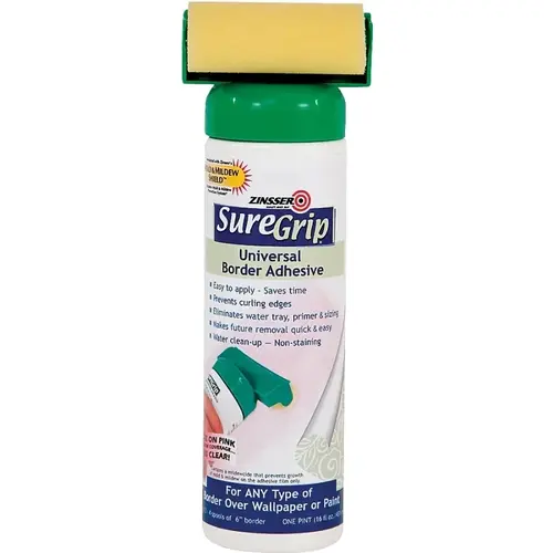 Zinsser 2876 Wallcovering Adhesive Clear, Clear, 16 oz